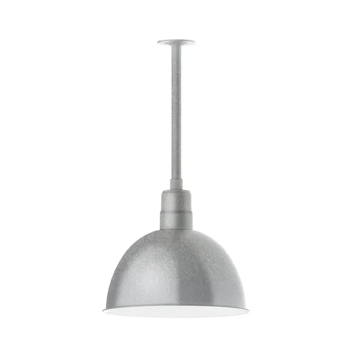 Montclair Light Works – STB117-49 – One Light Pendant – Deep Bowl – Painted Galvanized – STB11749