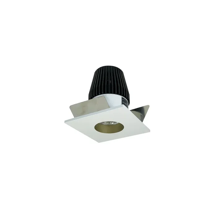 Nora 1 Inch Iolite Square /Round Reflector Non-Adjustable Trim 800Lm 3000K Champagne Haze/Matte Powder White (NIOB-1SNG30XCHMPW)