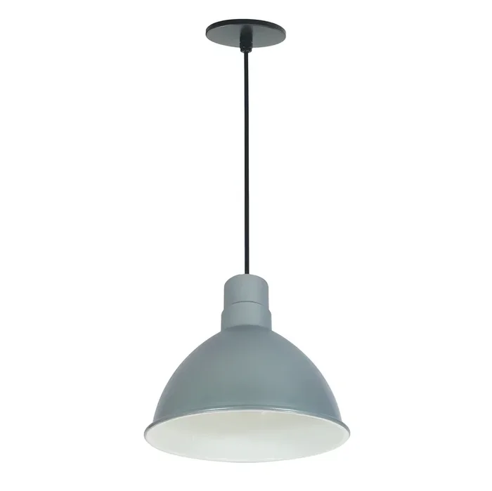 Nora 10 Inch RLM LED Shade 2000Lm 3500K Gun Metal/White 120V 0-10V/Triac/ELV And 277V 0-10V Dimming (NRLM-10C2035GMWLE4)