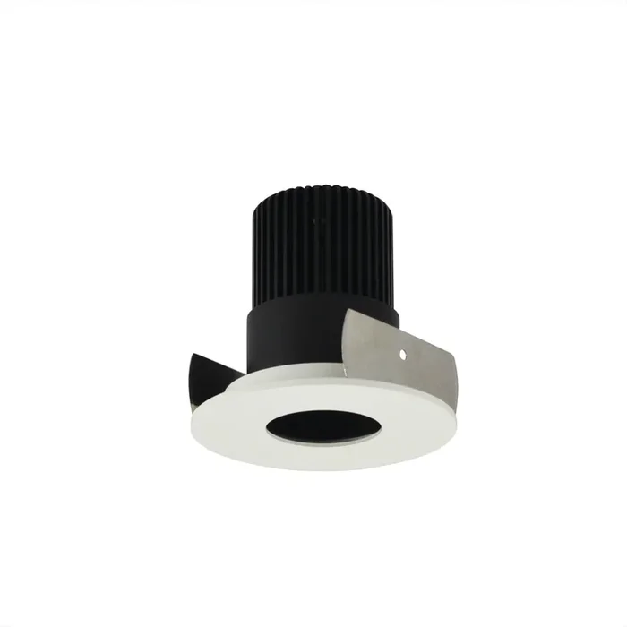 Nora 2 Inch Iolite Round Pinhole Non-Adjustable Trim 1000Lm 5000K Black/Matte Powder White (NIOB-2RPH50XBMPW/10)