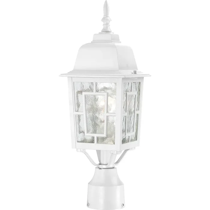 Nuvo Lighting – 60-4927 – One Light Post Lantern – Banyan – White – 604927