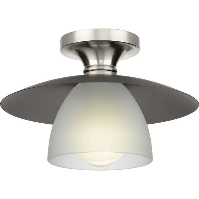 Progress Lighting – One Light Semi Flush Mount – Trimble