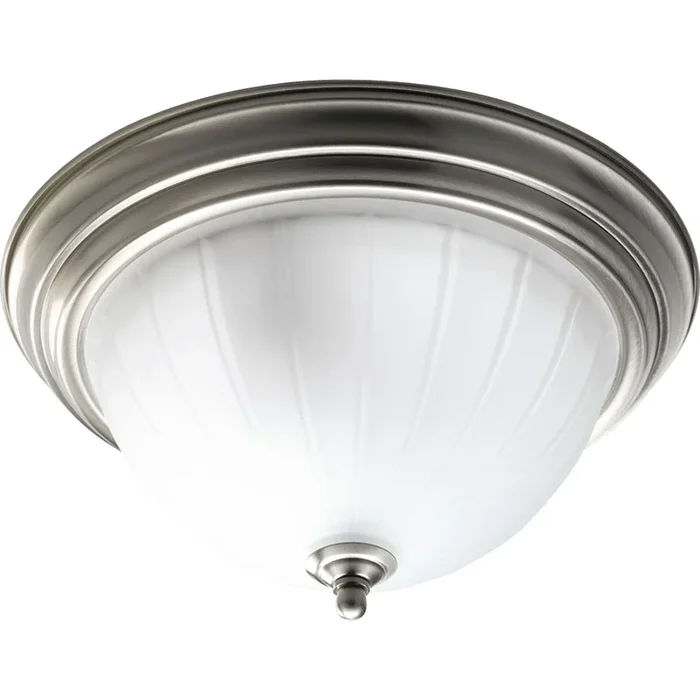 Progress Lighting – Two Light Flush Mount – Melon Glass