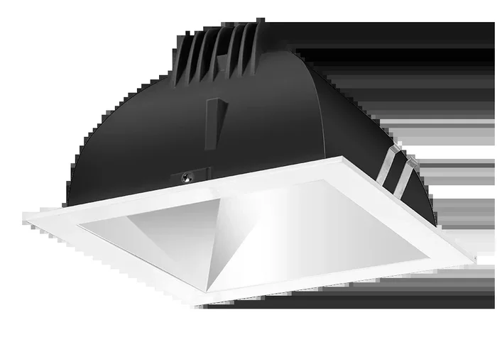 RAB LED Trim MOD 4 Inch Square 80 Degree 3500K 80 CRI Matte Cone White Ring (NDLED4SD-80YN-M-W)