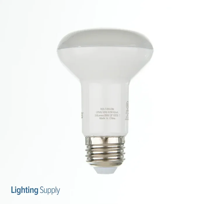RAB R20 7W 50W Equivalent 550Lm E26 90 CRI 3000K Dimmable (R20-7-930-DIM)