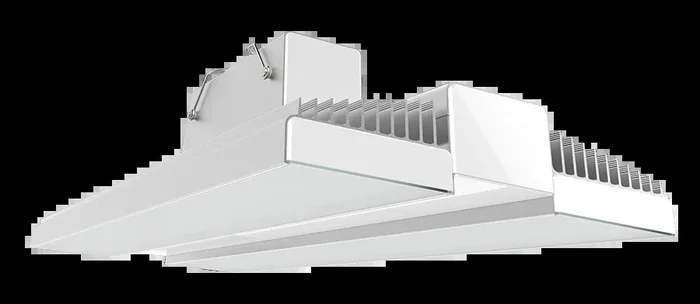 RAB Rail High Bay 225W 4000K LED 120-277V Battery Backup Aluminum White (RAIL225N/E)