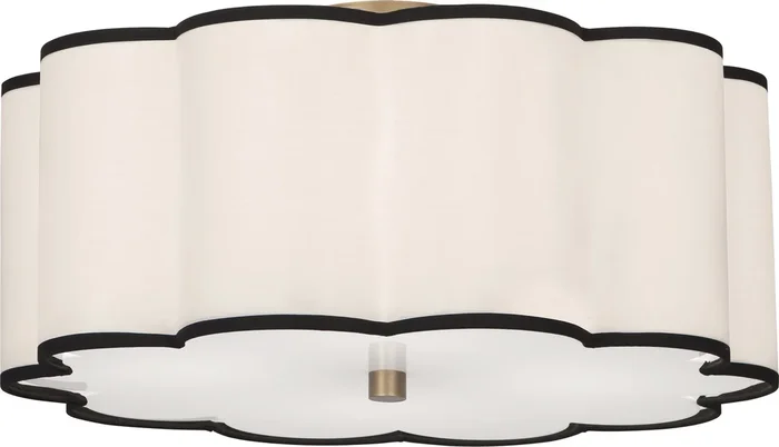 Robert Abbey – 2200 – Four Light Flushmount – Axis – Aged Brass – 2200