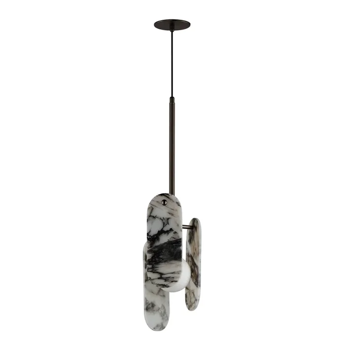 Studio M – SM24812ARYBBZ – LED Pendant – Megalith – Stone – Brushed Bronze – SM24812ARYBBZ
