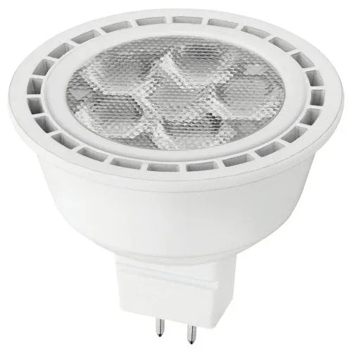 TCP 7W MR16 LED 2700K 12V 480Lm 80 CRI Bi-Pin GU5.3 Base Dimmable Shatter Resistant Flood Bulb (LED712VMR16V27KFL)