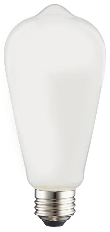 TCP LED Classic Filaments 8W ST19 Warm Dimming 15000 Hours 60W Equivalent 2700-1800K E26 Base 500Lm Frost Suitable For Damp Locations (FST19D60GL27)