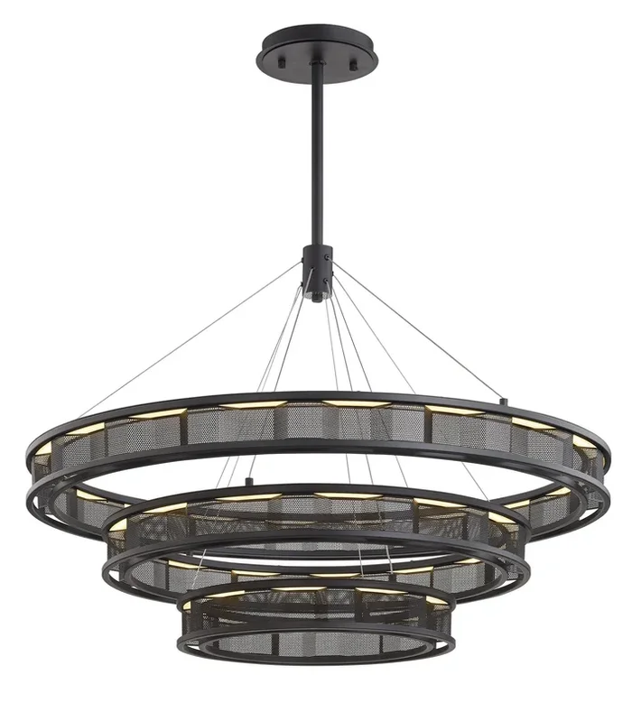 Troy Lighting – F6866-SFB – LED Chandelier – Fuze – Soft Off Black – F6866SFB