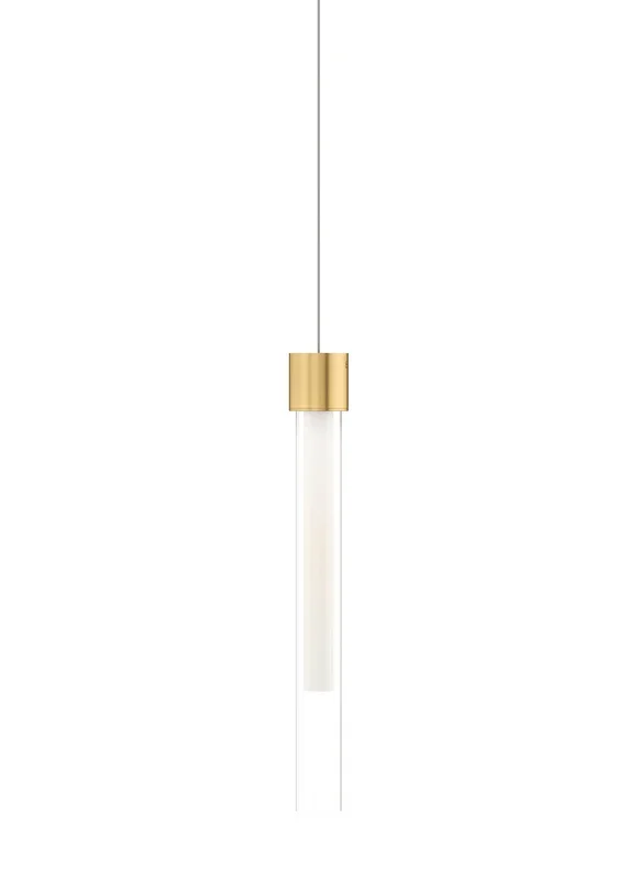 Visual Comfort Modern – 700MPLNGFNB-LED930 – LED Pendant – Linger – Natural Brass – 700MPLNGFNBLED930