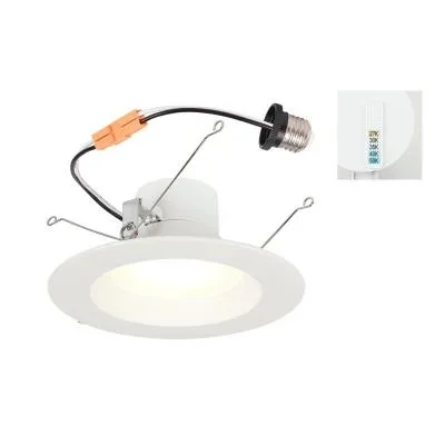 Westinghouse 14W 5/6 Inch Dimmable Recessed LED Downlight CCT Selectable 2700K/3000K/3500K/4000K/5000K Medium E26 Base 120V (5244000)